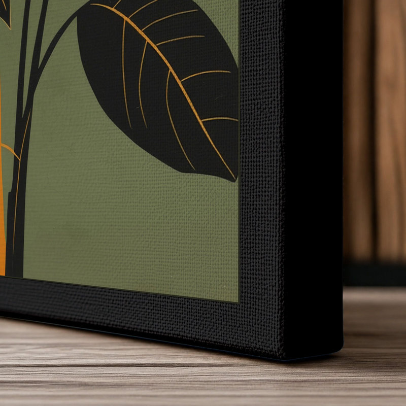 Bouquet Botanical - Wrapped Canvas, 36x24 - 91.4 x 61.0 cm, Black Border