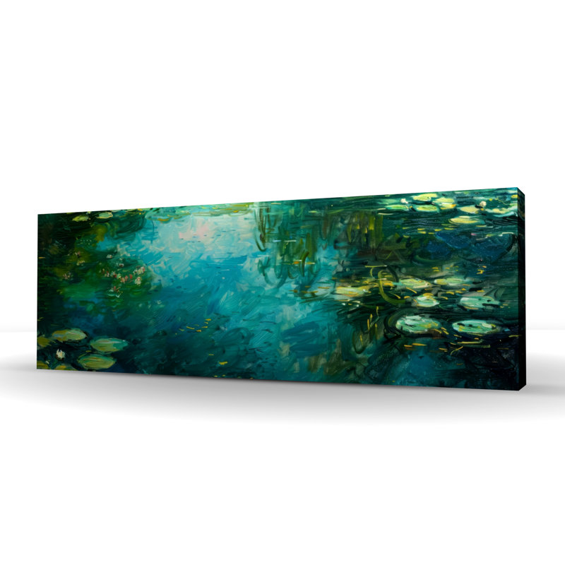 Toile turquoise statique pour la décoration intérieure - Art mural élégant