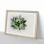 A Green Succulent Plant in Abstract - Picture Frame Graphic Art Print on MDF-55629592-55629590
