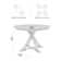 Clairvin 45W Transitional Round Trestle Dining Table