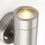 Metcalfe Brushed Stainless Steel 2 - Bulb Outdoor Armed Sconce
