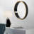 Quillin Solid Wood Frame Round Wall Mirror