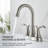 High Arc Dual-Handle Centerset Bathroom Faucet with Drain Assembly(Set of 2)-128613784