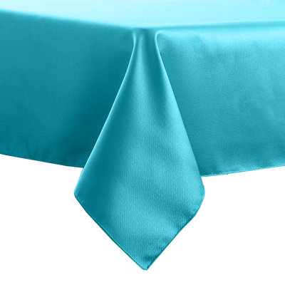 Ultimate Textile Herringbone - Fandango Tablecloth, Turquoise Blue