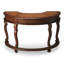 Brava Faux Leather Demilune Desk