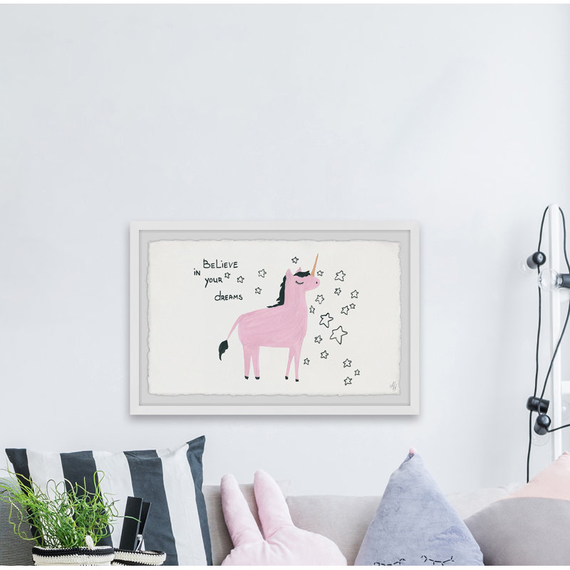 «Unicorn Dreams», reproduction encadrée Dounton, H 8 po x l 12 po x P 1,5 po
