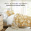 Ensemble de courtepointe légère - couvre-lit matelassé toutes saisons - bouquet vieilli-105628186-105628190