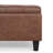 Harrison 36"W Upholstered Vegan Leather Transitional Square Lift-Top Ottoman with Hidden Storage-1296946950