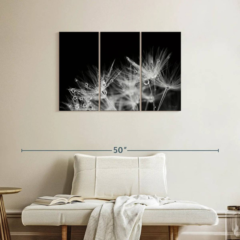 Harnek Dandelion Dewdrops, 24" H x 38" W