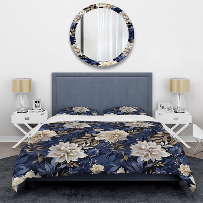 Midnight Symphony Moody Patterns I Duvet Cover