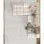 Wool Chevron Area Rug in White-68204837