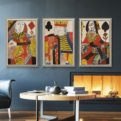 " Vintage Cards IV " 3 - Pieces