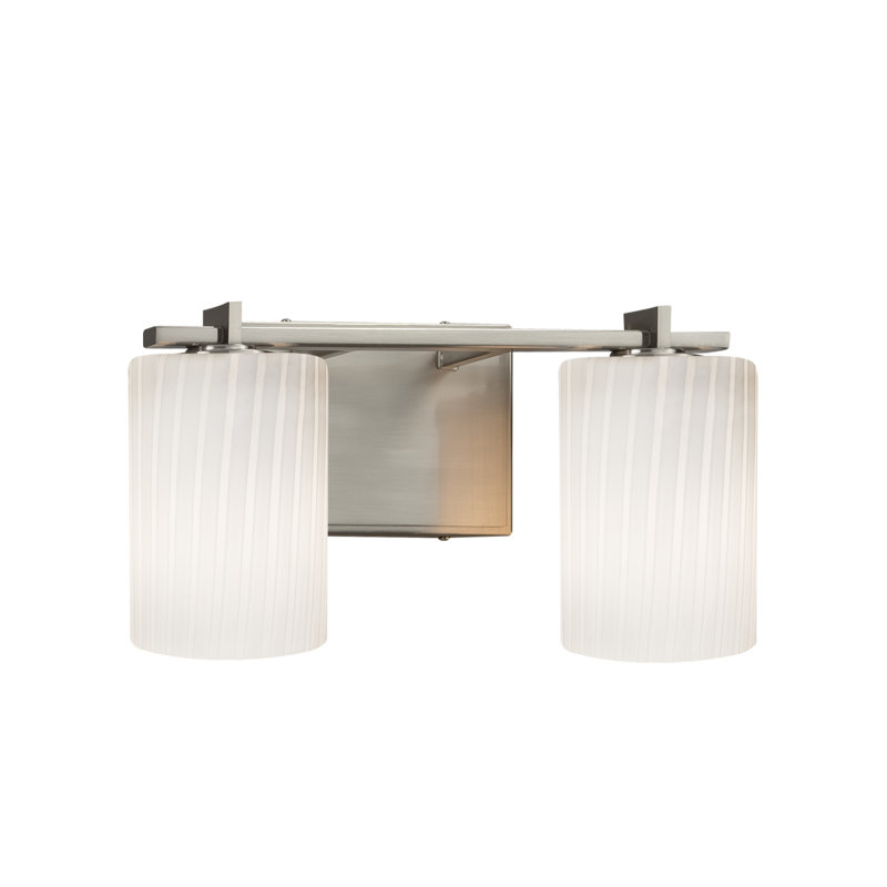 Éclairage pour meuble-lavabo 2 lumières Casson, Nickel brossé