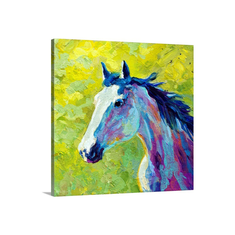 «Aidrianna Mustang» par Marion Rose, reproduction d'art, H 16 po x l 16 po x P 1,5 po