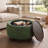 Round Cocktail Ottoman with Storage-265519399