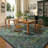 6'X9' Distressed Retro Vintage Forest Washable Rug Green-118416368