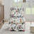 Flannel Single Dining Chair With Soft Seat Cushion And Backrest, No Armrests, Matching Pillow Can Be Used As Waist Cushion, This Dining Chair Can Be Used In The Living Room-1413062205