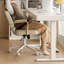 Bureau blanc rectangulaire en bois massif-1323446414