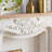 White Solid Wood Freestanding Fireplace