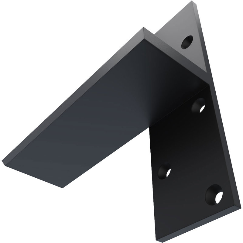 Fixation murale flottante en acier robuste, H 8 po x l 8 po x P 2,5 po
