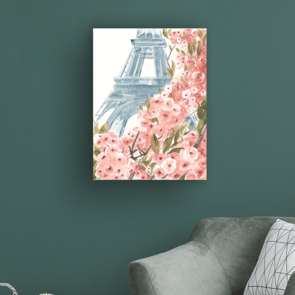 Ophelia & Co. Paris Cherry Blossoms II by - Wrapped Canvas Painting ...