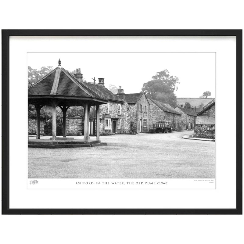 Ashford In The Water, The Old Pump C1960 - Single Picture Frame Print, 60cm H x 80cm W x 2.3cm D