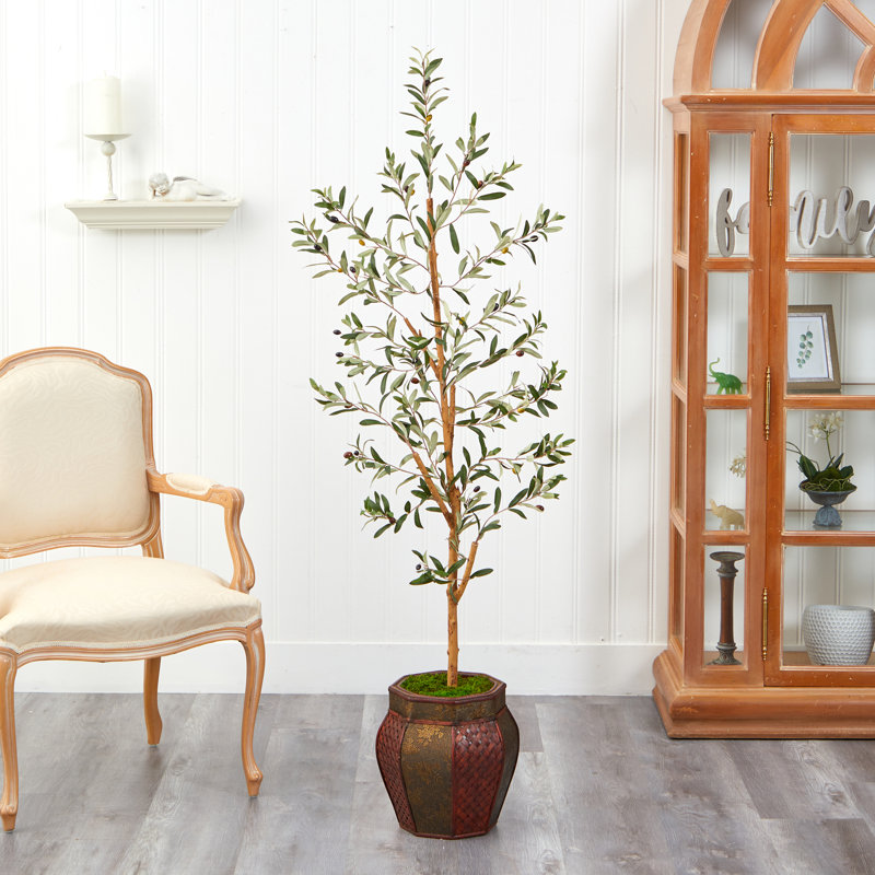 66 " H Faux Olive Tree