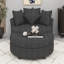 Fauteuil demi-tonneau pivotant à 360 ° avec repose-pieds de rangement et 4 coussins, fauteuil de loisirs moderne en chenille-1711321648