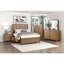 Commode de rangement 5 tiroirs brun clair