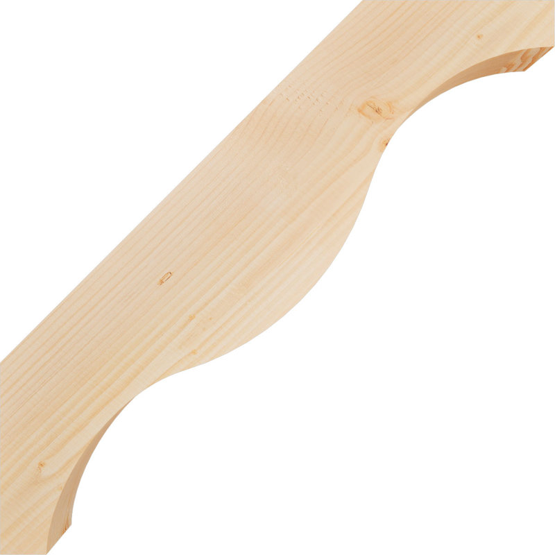 Attelle de genou Funston, Sapin de Douglas, Lisse, H 28 po x l 3,5 po x P 28 po