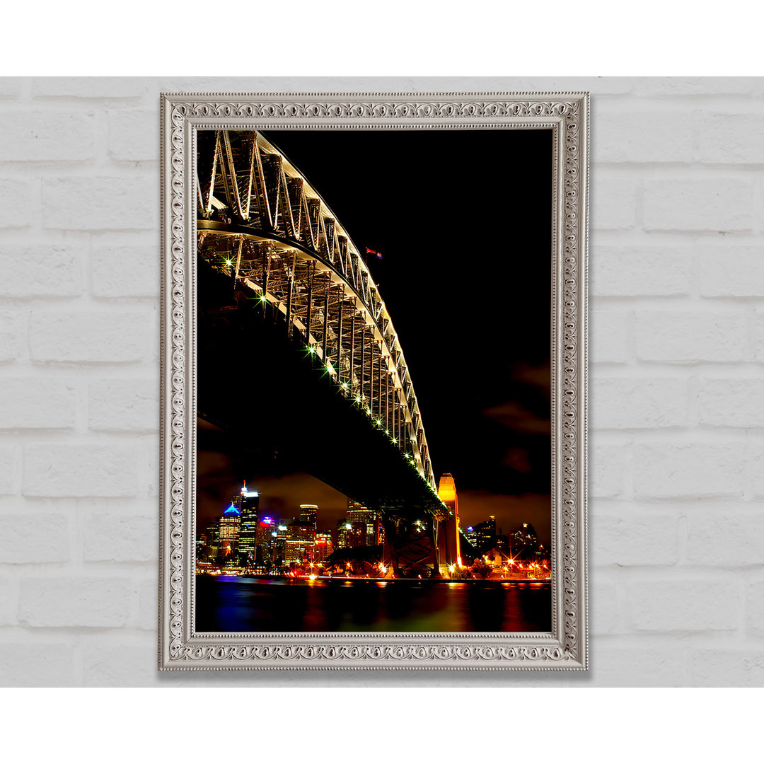 Sydney Harbour Bridge Brown Nights - Einzelner Bilderrahmen Kunstdrucke