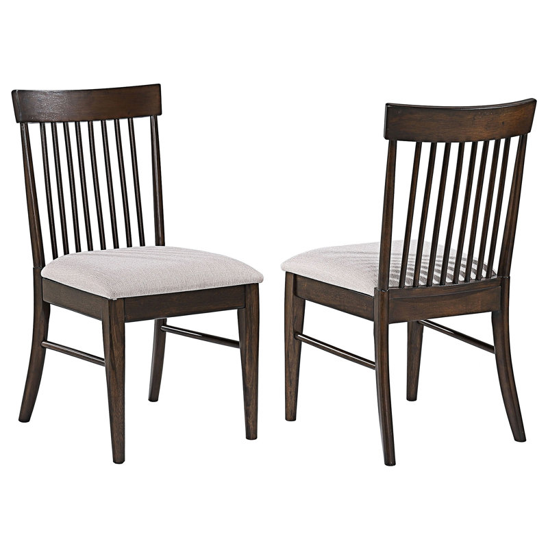 Chaise d'appoint en bois (ensemble de 2)