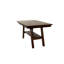 Table rectangulaire à hauteur de comptoir, noyer foncé, fabriquée en bois d'hévéa, finition rectangulaire en noyer, hauteur, placage-1920950118