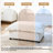 Upholstered Chenille Footstool-510134032