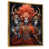 Toile avec cadre flottant or