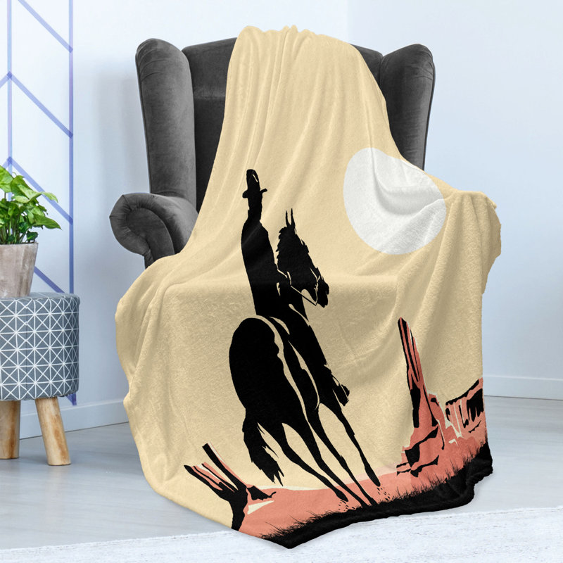 Hand Woven Throw Blanket, 50" W x 70" L