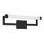 Meuble-lavabo noir mat 1 lumière Aajon-1248771229