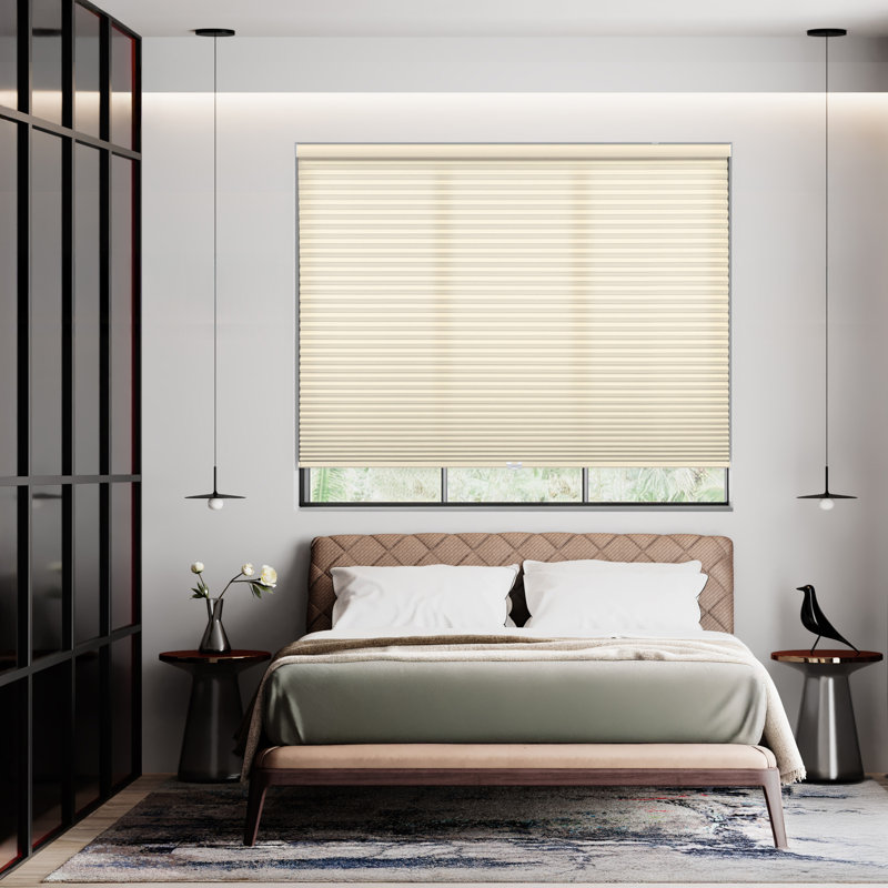 Store alvéolaire semi-transparent sans fil 1,5 po EcoHome, Albâtre, L 44 po x L 72 po