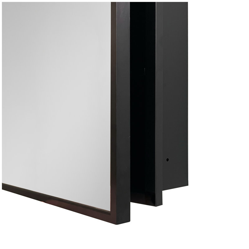 Armoire à pharmacie murale ou miroir encastrable 20 po x 26 po pour salle de bain ou salon