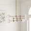 Lustre linéaire unique à 6 lumières Vika