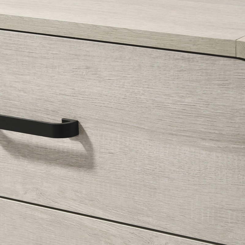 Table de chevet contemporaine, Blanc antique