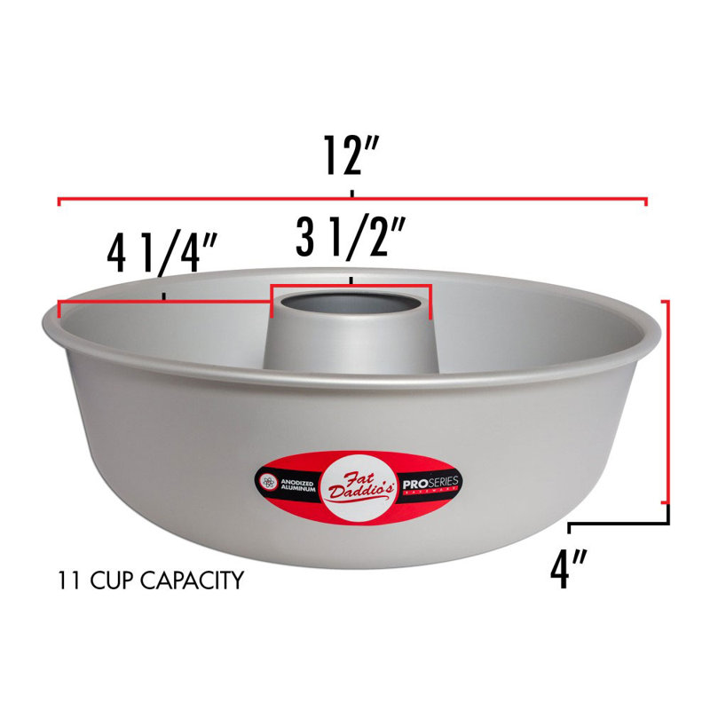 Moule à gâteau rond antiadhésif de 12 po avec Aluminium ange de Fat Daddid