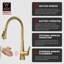 Sumerain Modern Kitchen Faucet With Pull-Down Sprayer, Single Handle High-Arc Kitchen Sink Faucet-112454583