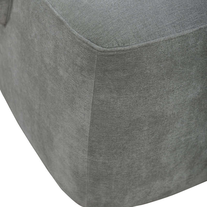 Faouzi Accent Dining Chair W/ Casters, Ivory Polyester