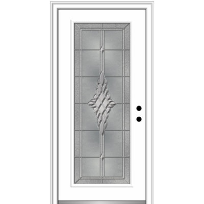 Porte d'entrée pré-suspendue en fibre de verre Grace sur les deux côtés Grace