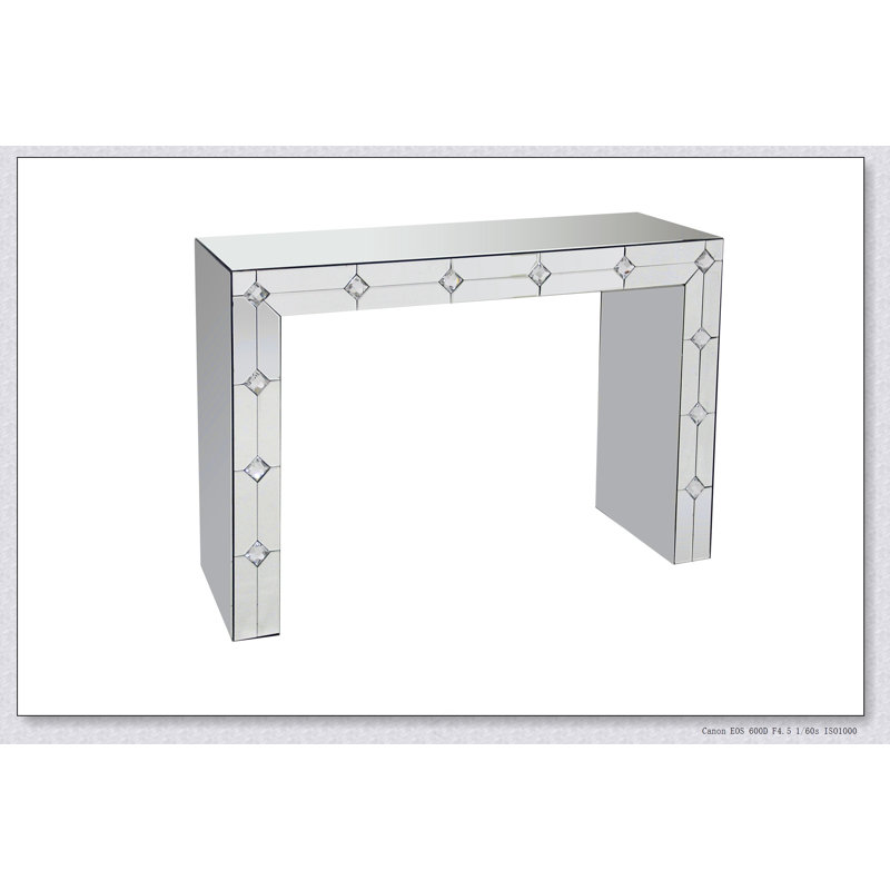 Console à miroir et faux strass Hessa (assemblée)