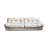White Polyester Standard Sofa cushion Loveseat
