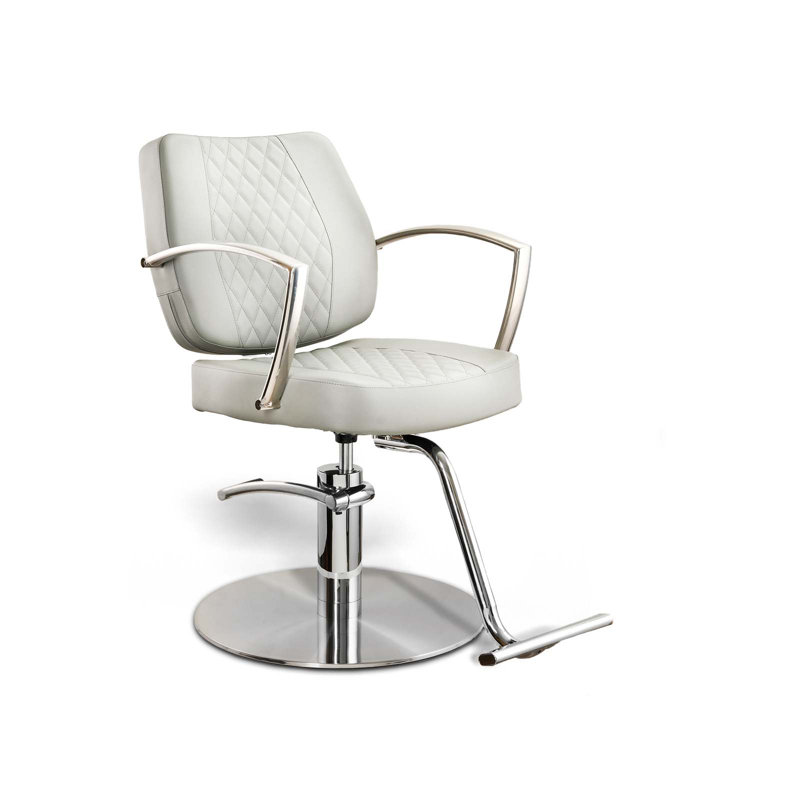 Fauteuil de salon 26,5 po en similicuir, Similicuir gris