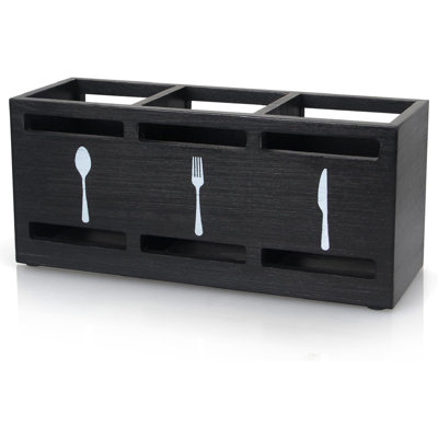 Porte-couverts rectangulaire en bois Meenen