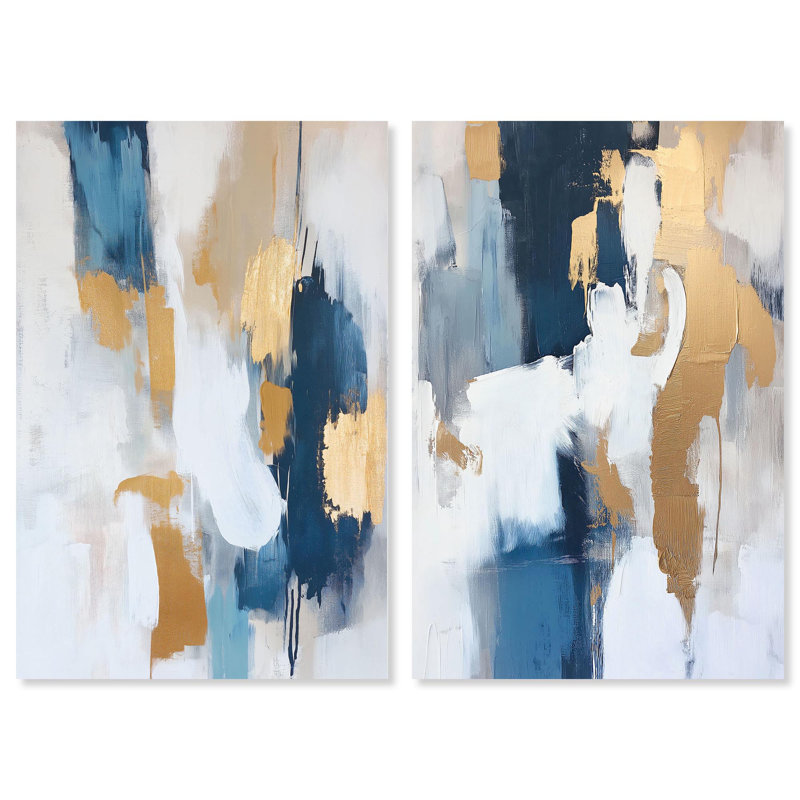 Ensemble de 2 impressions sur toile lumineuses Earthson, H 54 po x l 36 po, Toile tendue